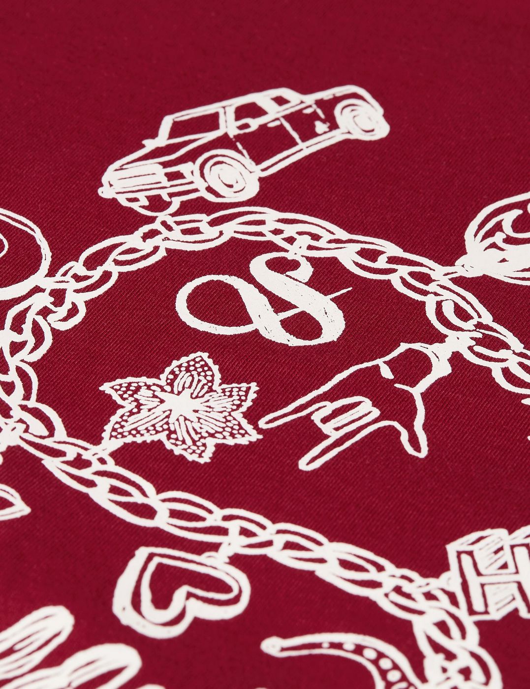T-shirt Chest Artwork Regular-Fit - Biking Red