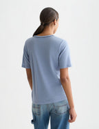 Linen V-Neck T-Shirt - Infinity