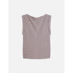 T-Shirt Striped With Rolled Up Sleeve - Rose Dust Stripe