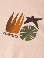 T-shirt Front Back Artwork Loose-Fit - Rose Dust