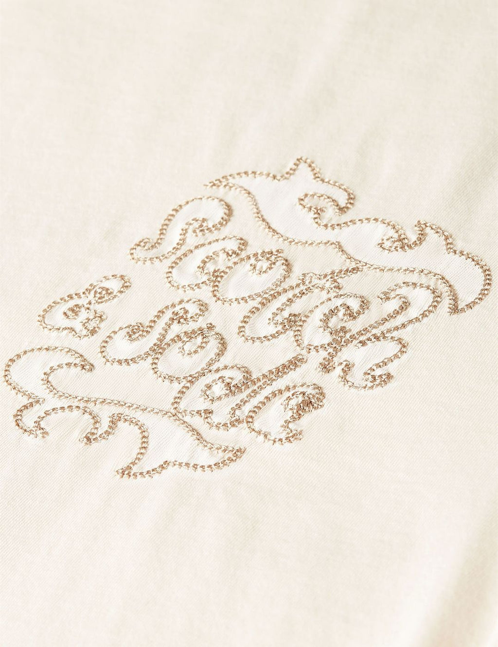 T-shirt Washed Artwork Loose-Fit - Eggnog