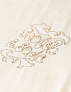T-shirt Washed Artwork Loose-Fit - Eggnog