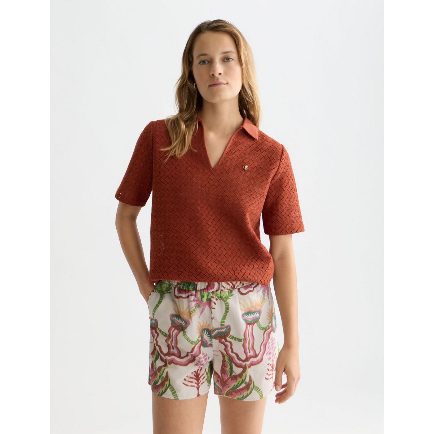 Polo Crochet - Burnt Henna