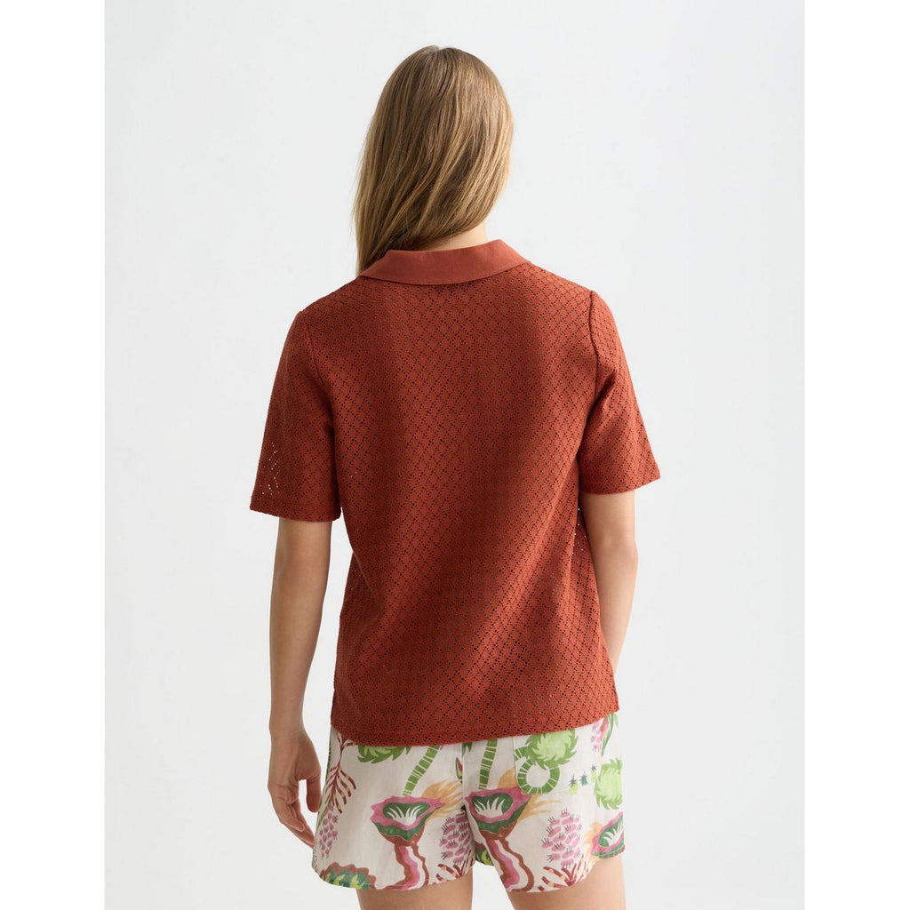 Polo Crochet - Burnt Henna