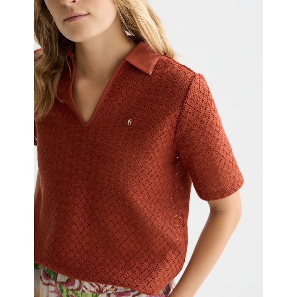 Polo Crochet - Burnt Henna
