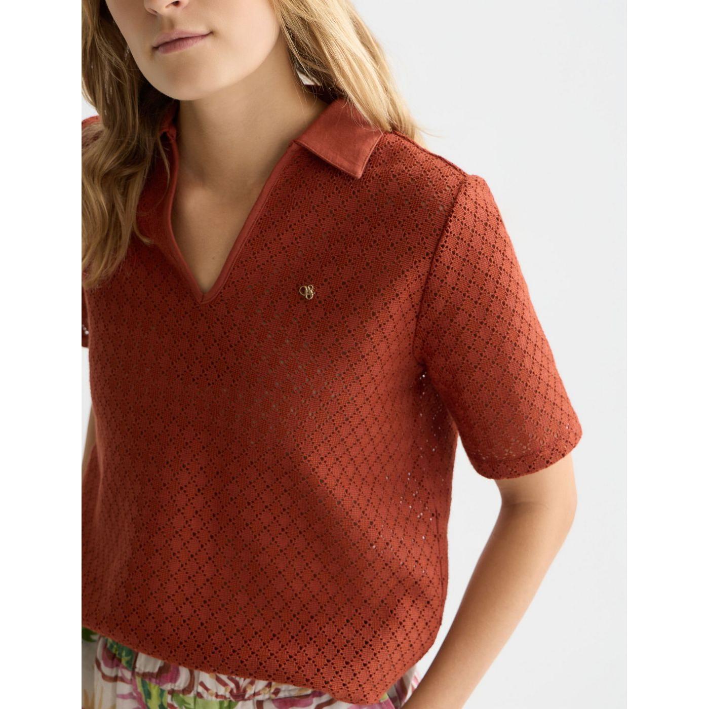 Polo Crochet - Burnt Henna