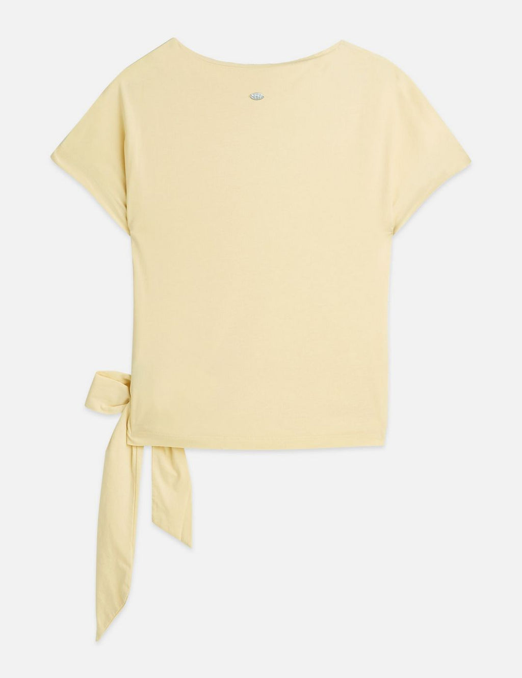 T-shirt Knotted Slash Neck - Parsnip