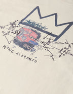 Basquiat Washed Artwork T-Shirt - Eggnog