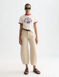 T-shirt Regular-Fit With Contrast Binding - Eggnog
