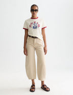 T-shirt Regular-Fit With Contrast Binding - Eggnog