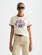 T-shirt Regular-Fit With Contrast Binding - Eggnog