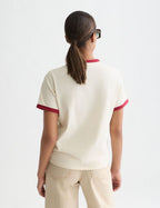 T-shirt Regular-Fit With Contrast Binding - Eggnog