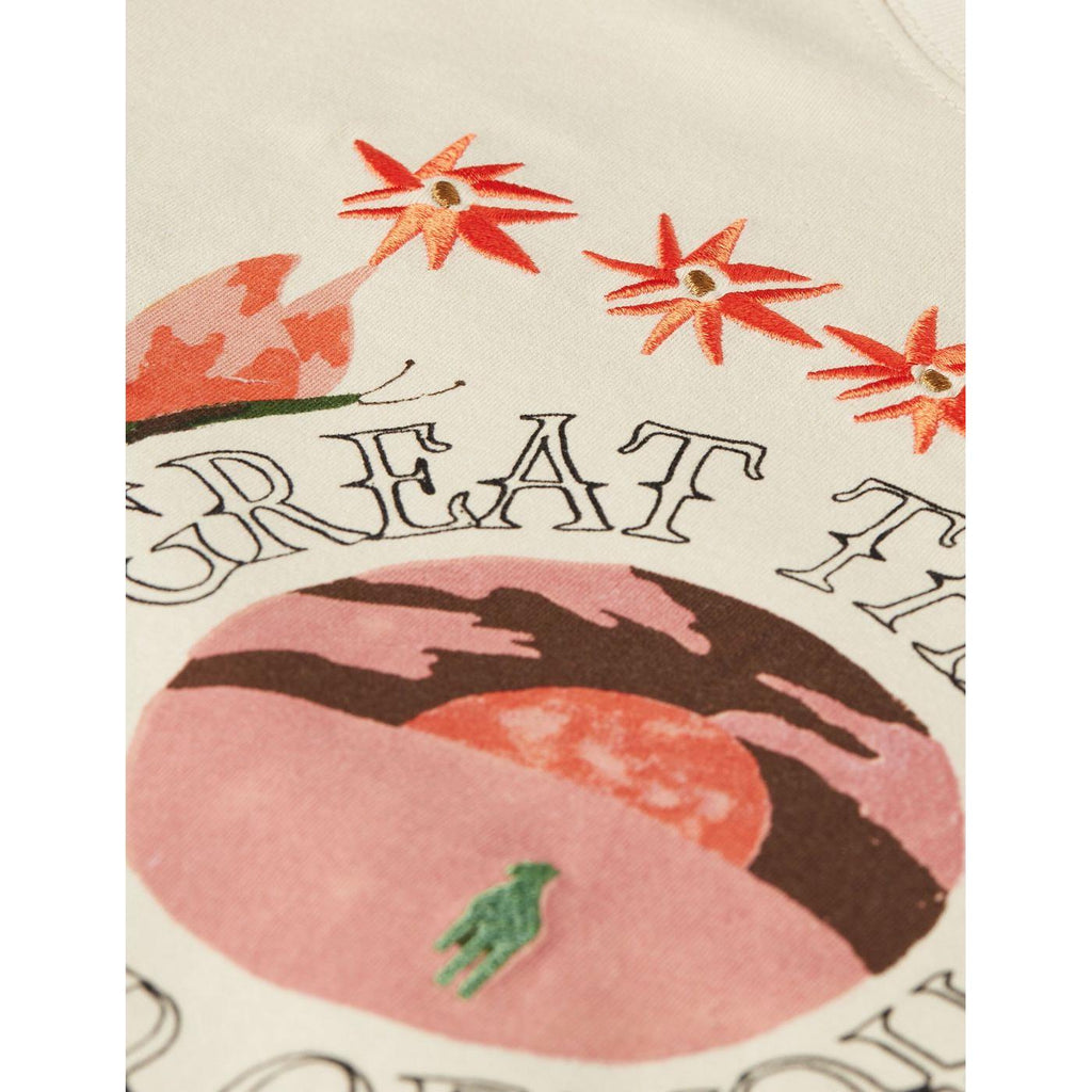 Camiseta Embroidered Artwork Regular-Fit - Fog