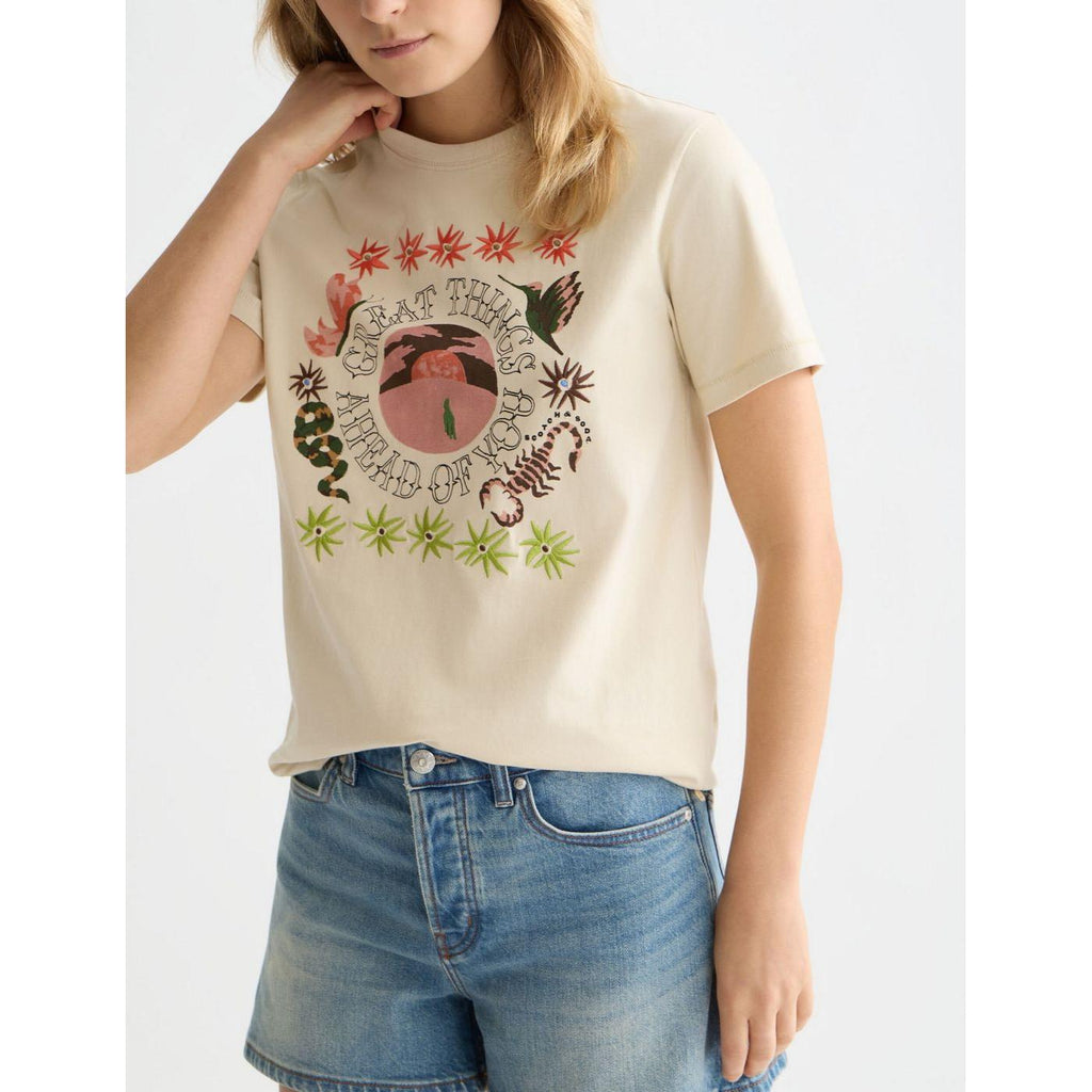 Camiseta Embroidered Artwork Regular-Fit - Fog