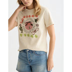 Camiseta Embroidered Artwork Regular-Fit - Fog