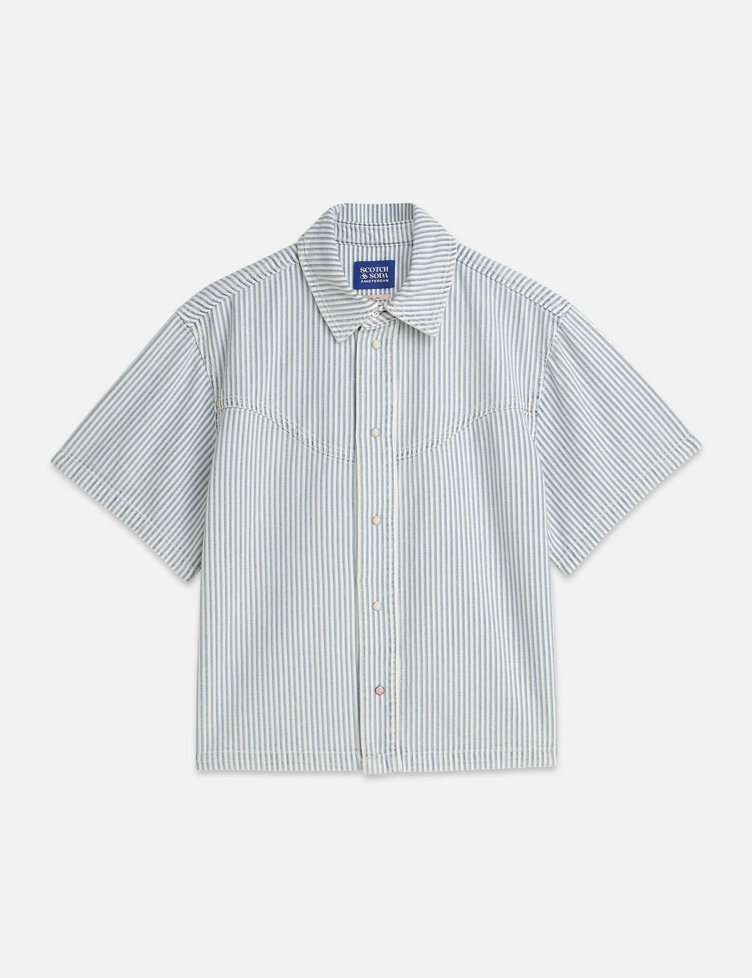 Chemise Short Sleeve Denim - Indigo Stripe
