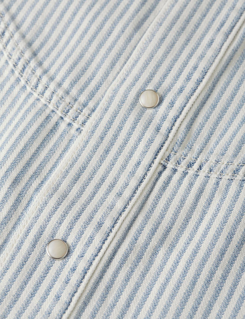 Chemise Short Sleeve Denim - Indigo Stripe