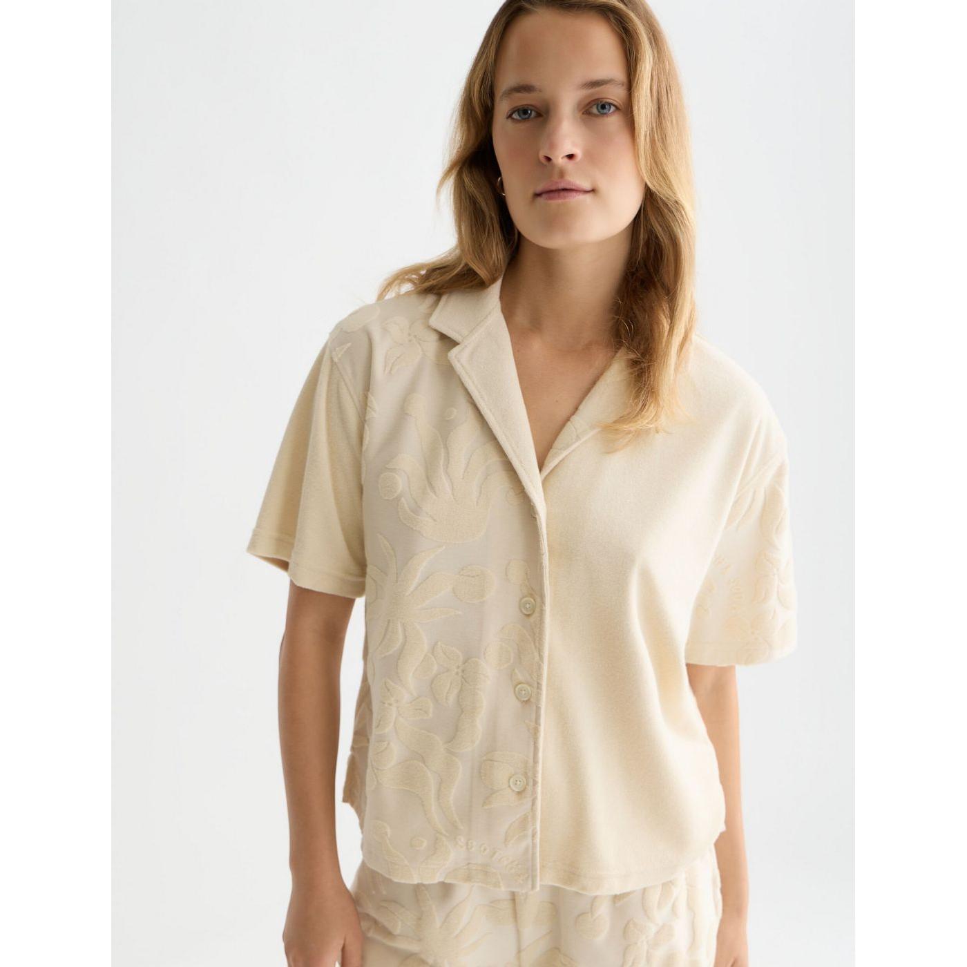 Chemise Towelling Shortsleeved - Fog
