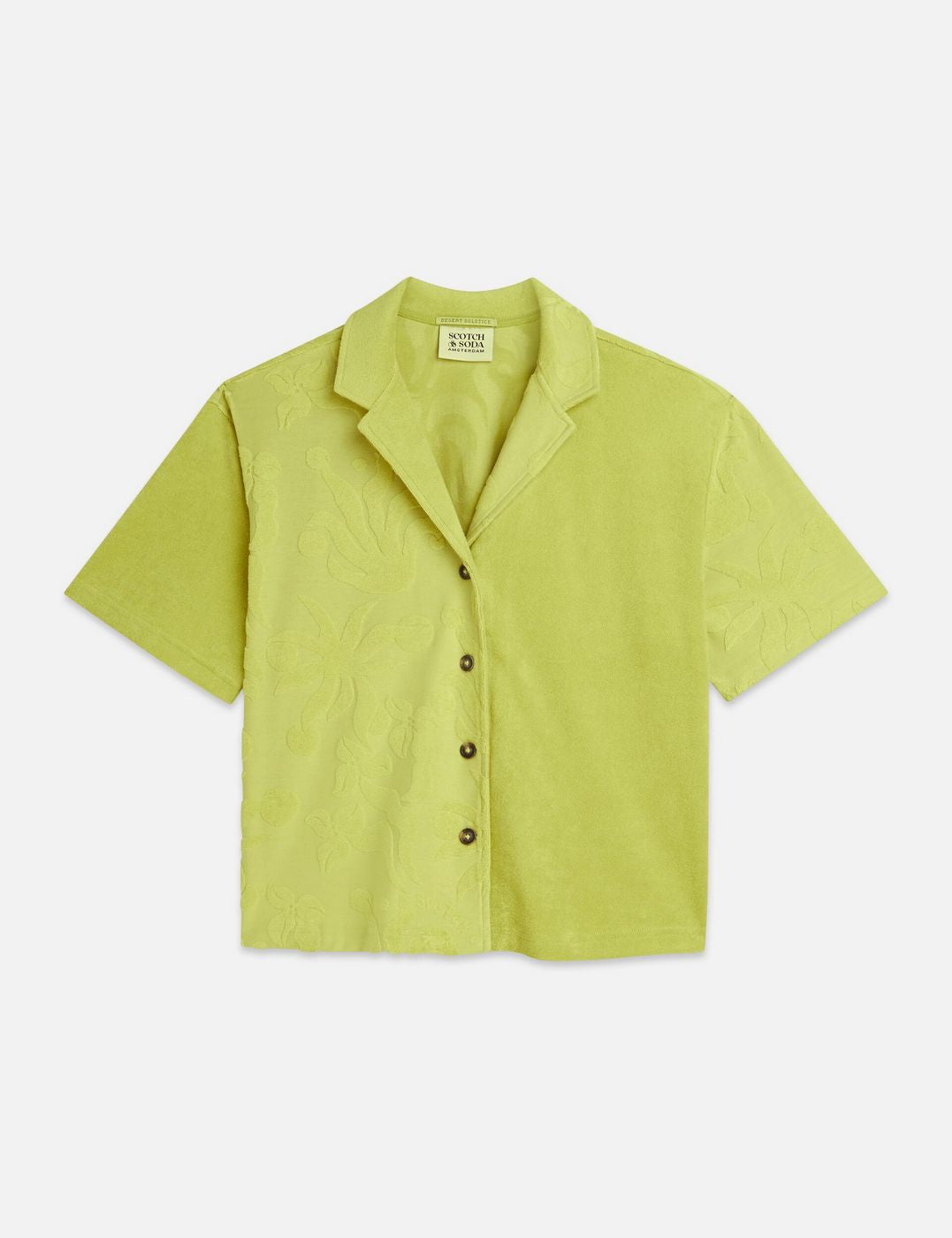 Chemise Towelling Shortsleeved - Green Oasis