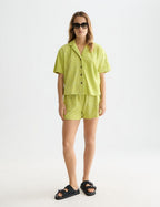 Chemise Towelling Shortsleeved - Green Oasis