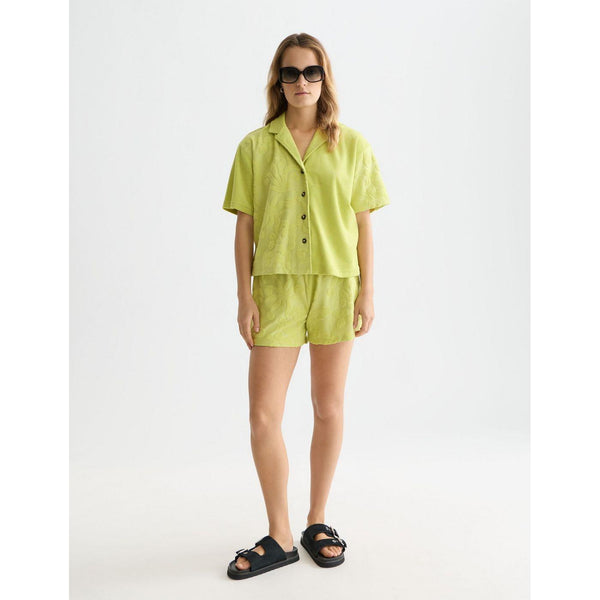 Chemise Towelling Shortsleeved - Green Oasis