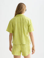 Chemise Towelling Shortsleeved - Green Oasis