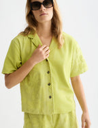 Chemise Towelling Shortsleeved - Green Oasis