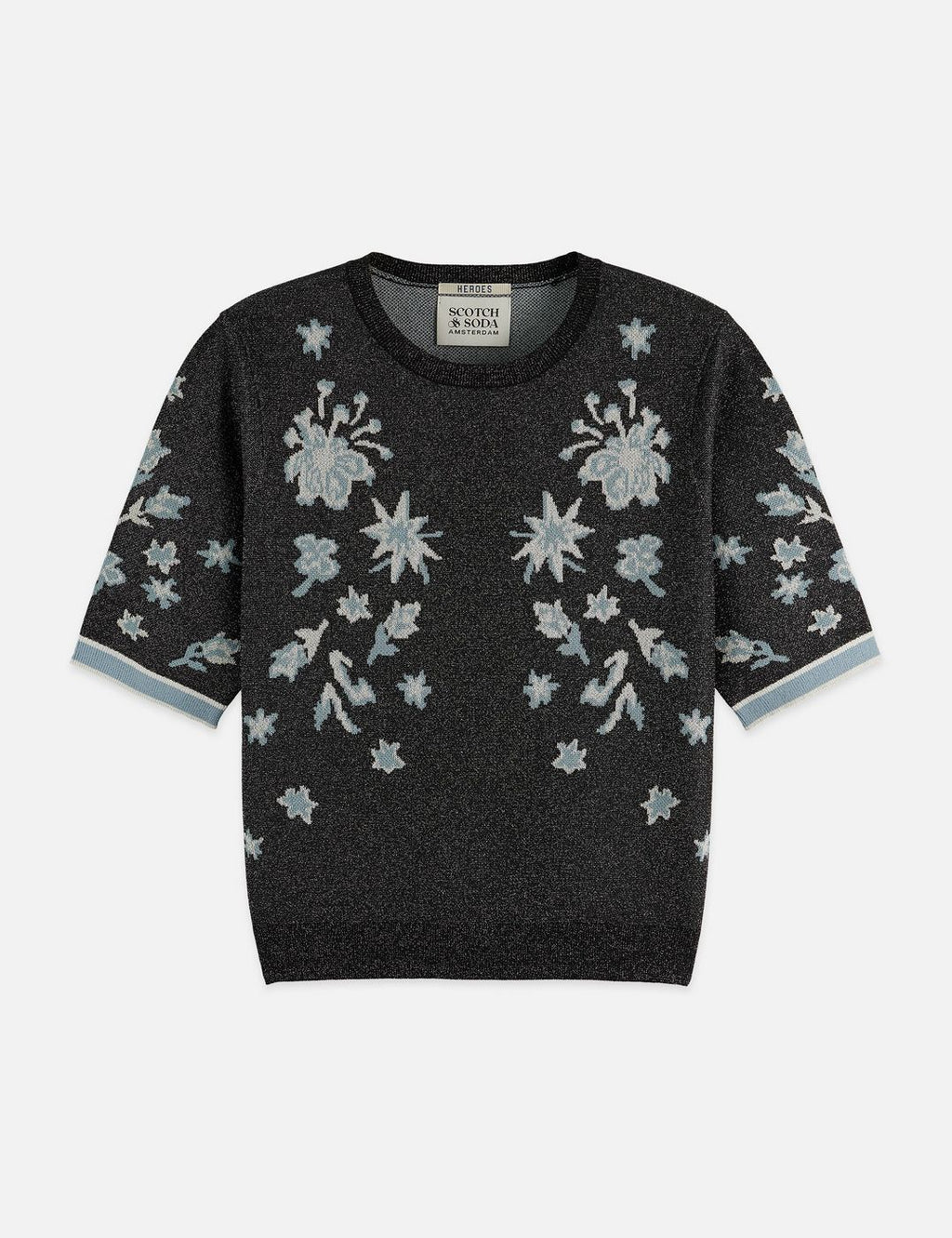 Pull 40 Years Jacquard Short Sleeve - Meteorite
