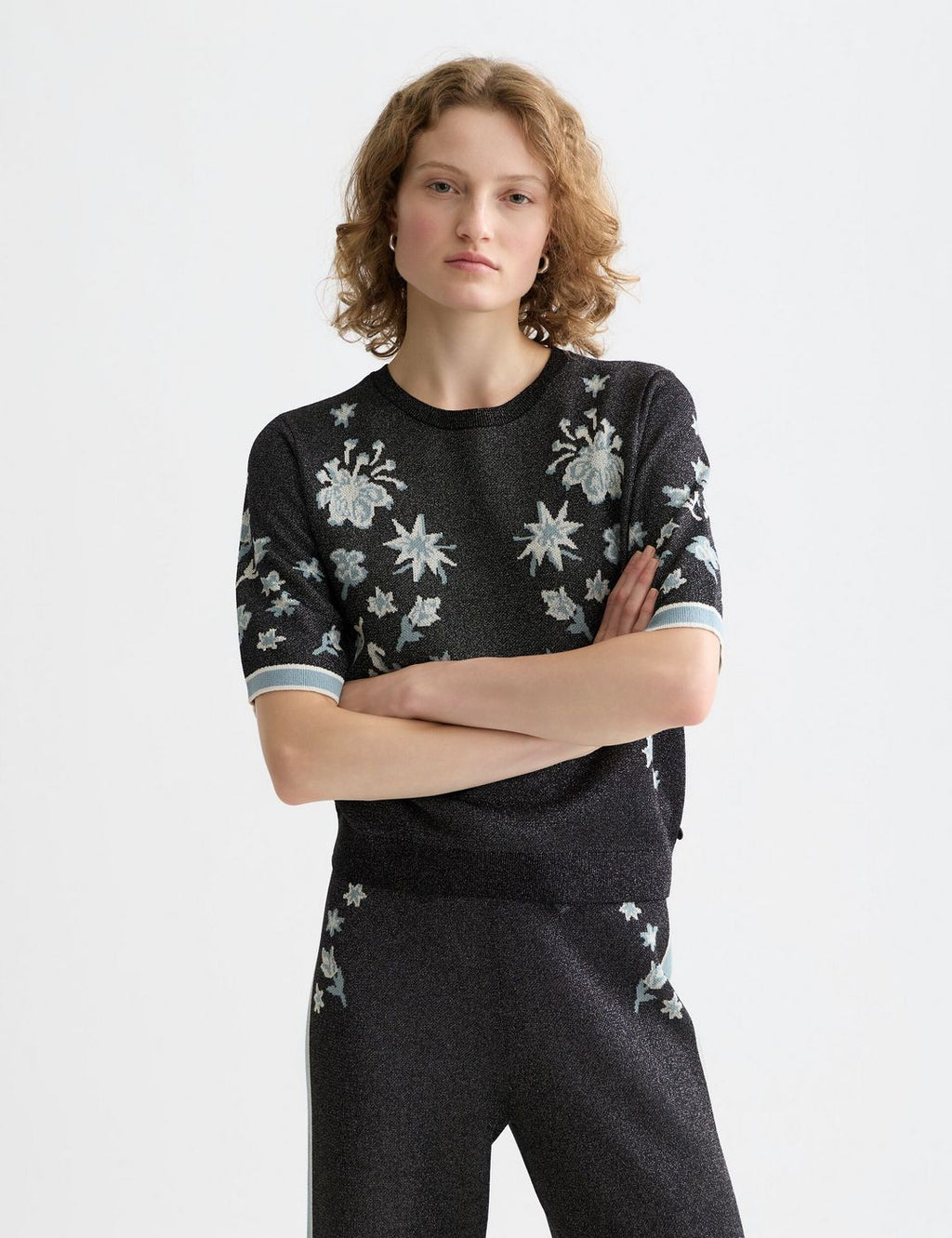 Pull 40 Years Jacquard Short Sleeve - Meteorite