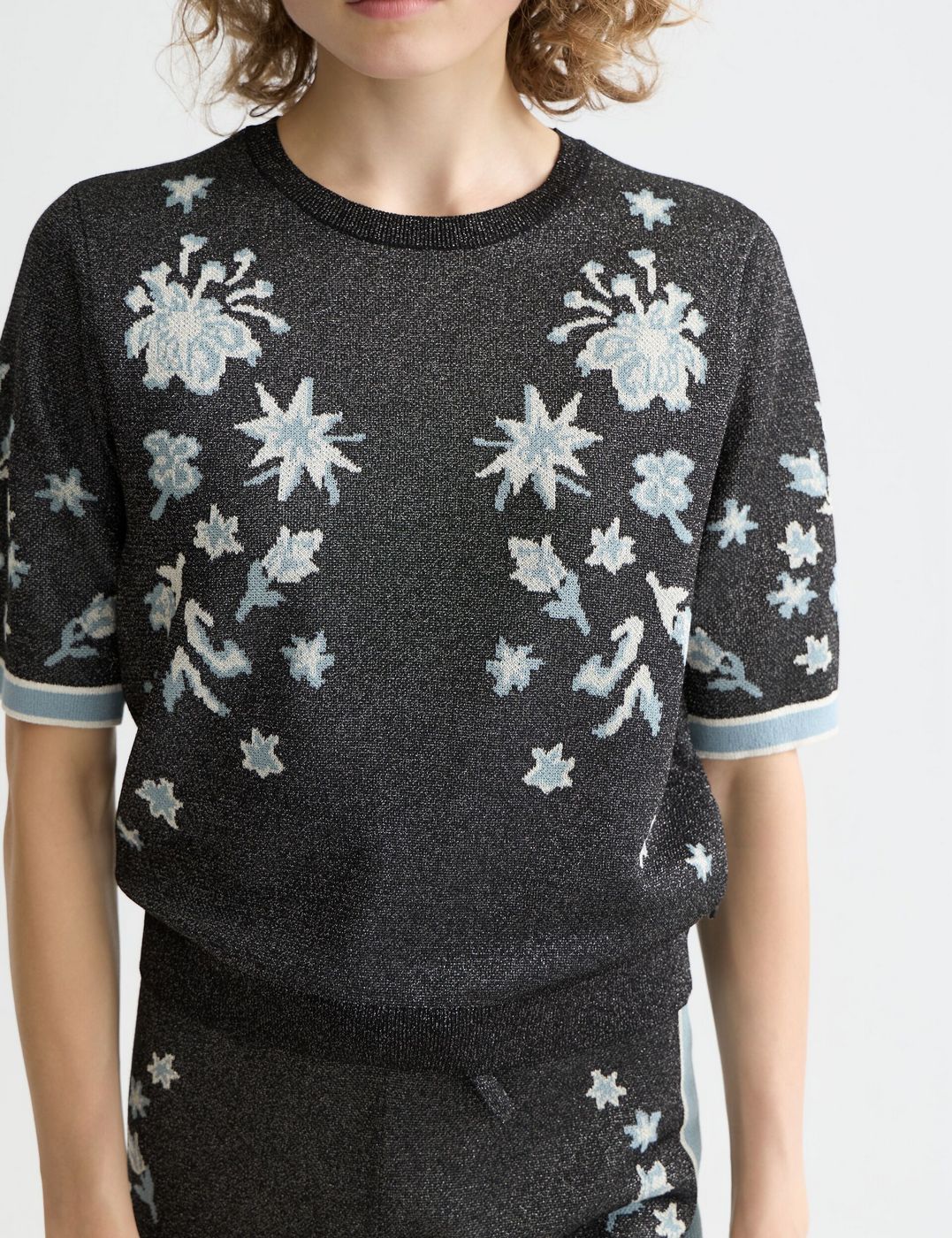 Pull 40 Years Jacquard Short Sleeve - Meteorite