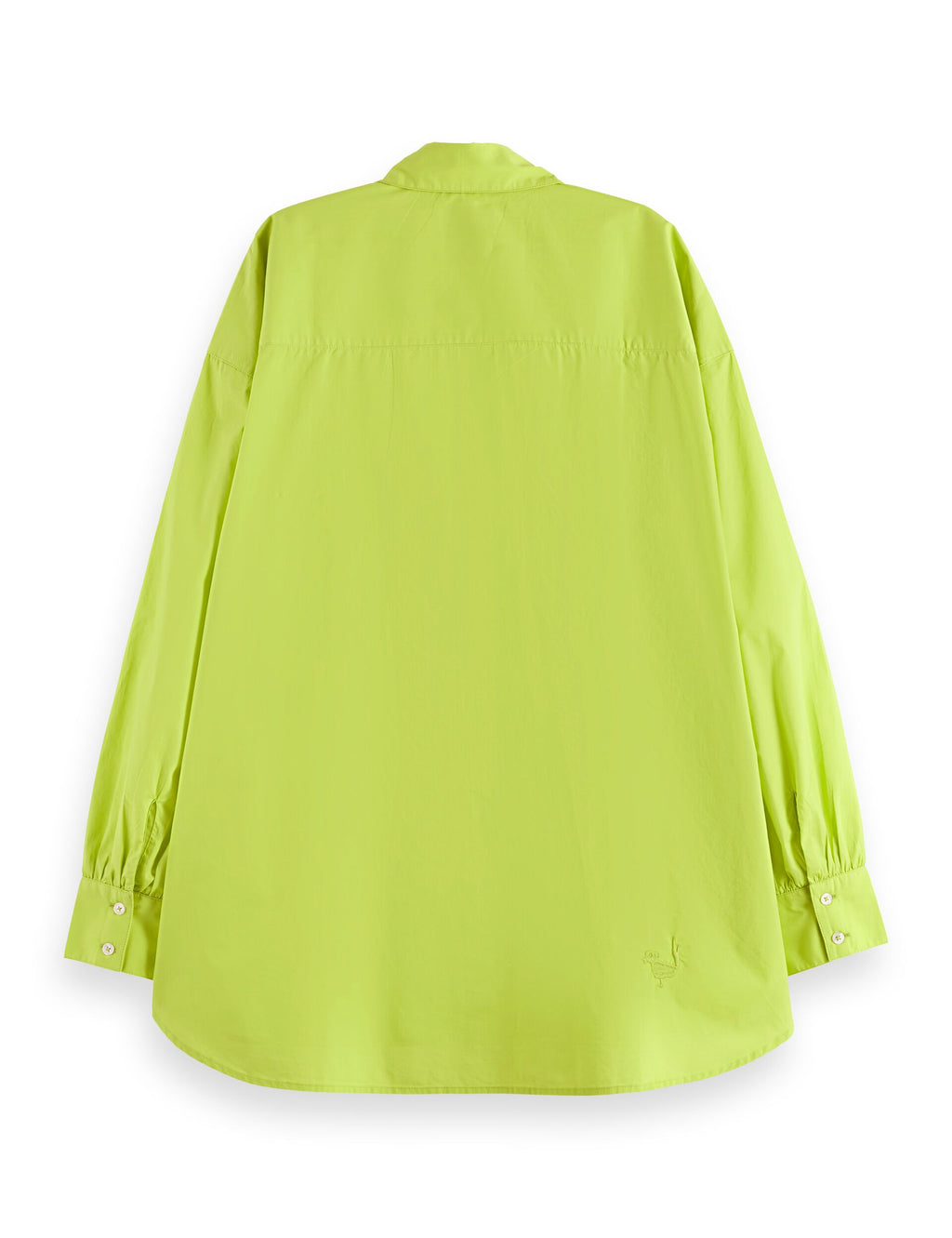 Broderad girlfriend-skjorta - Green Glow