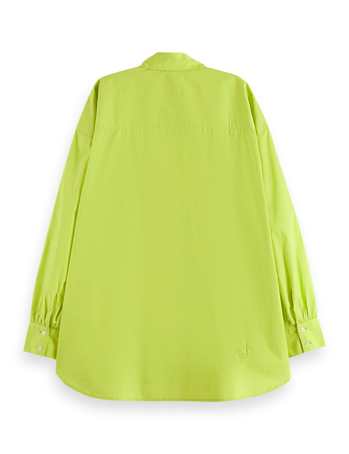 Broderad girlfriend-skjorta - Green Glow
