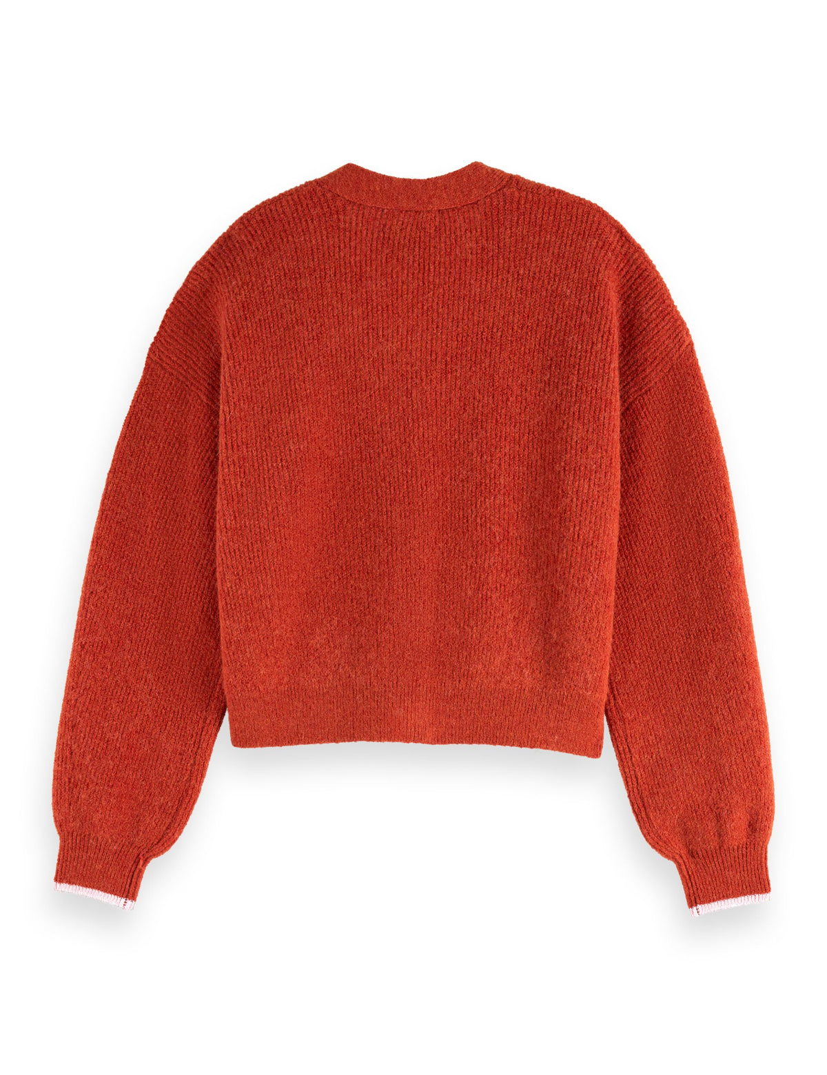 Cardigan Relaxed Fit Soffice - Ketchup