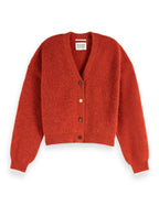 Cardigan Relaxed Fit Soffice - Ketchup