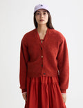 Cardigan Relaxed Fit Soffice - Ketchup