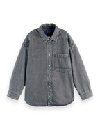 Overskjorta i tvättad denim — Black Spark