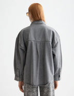 Overskjorta i tvättad denim — Black Spark
