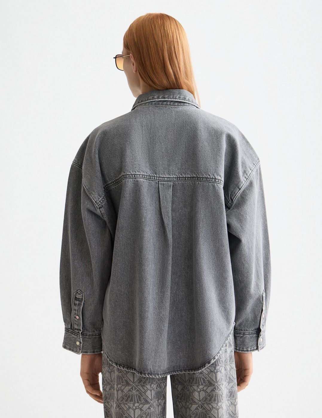 Overskjorta i tvättad denim — Black Spark