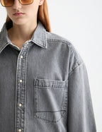 Overskjorta i tvättad denim — Black Spark