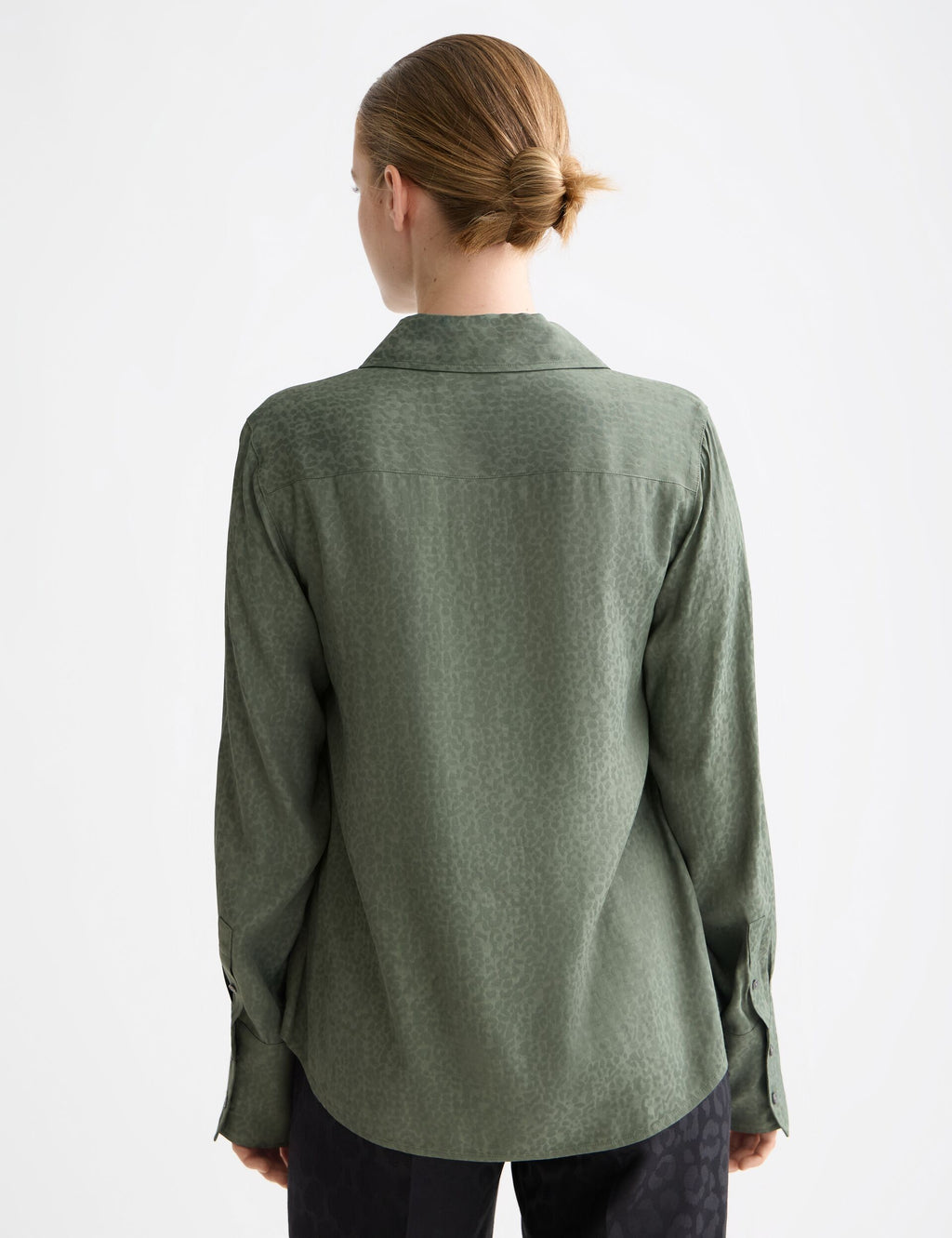 Regular fit jacquard overhemd - Thym