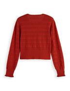 Cardigan in pointelletricot - Ketchup