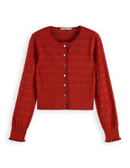 Cardigan in pointelletricot - Ketchup