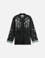 Veste 40 Years Jacquard Belted Knitted - Meteorite