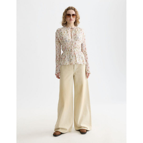 Top Printed With Tied Front - Cosmic Sky Eggnog