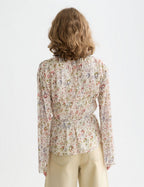 Top Printed With Tied Front - Cosmic Sky Eggnog