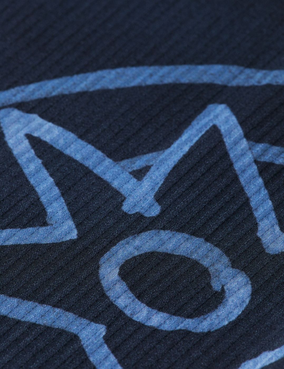 Blouse With Drawstring Cuffs - Cosmic Sky Spaced Carbon