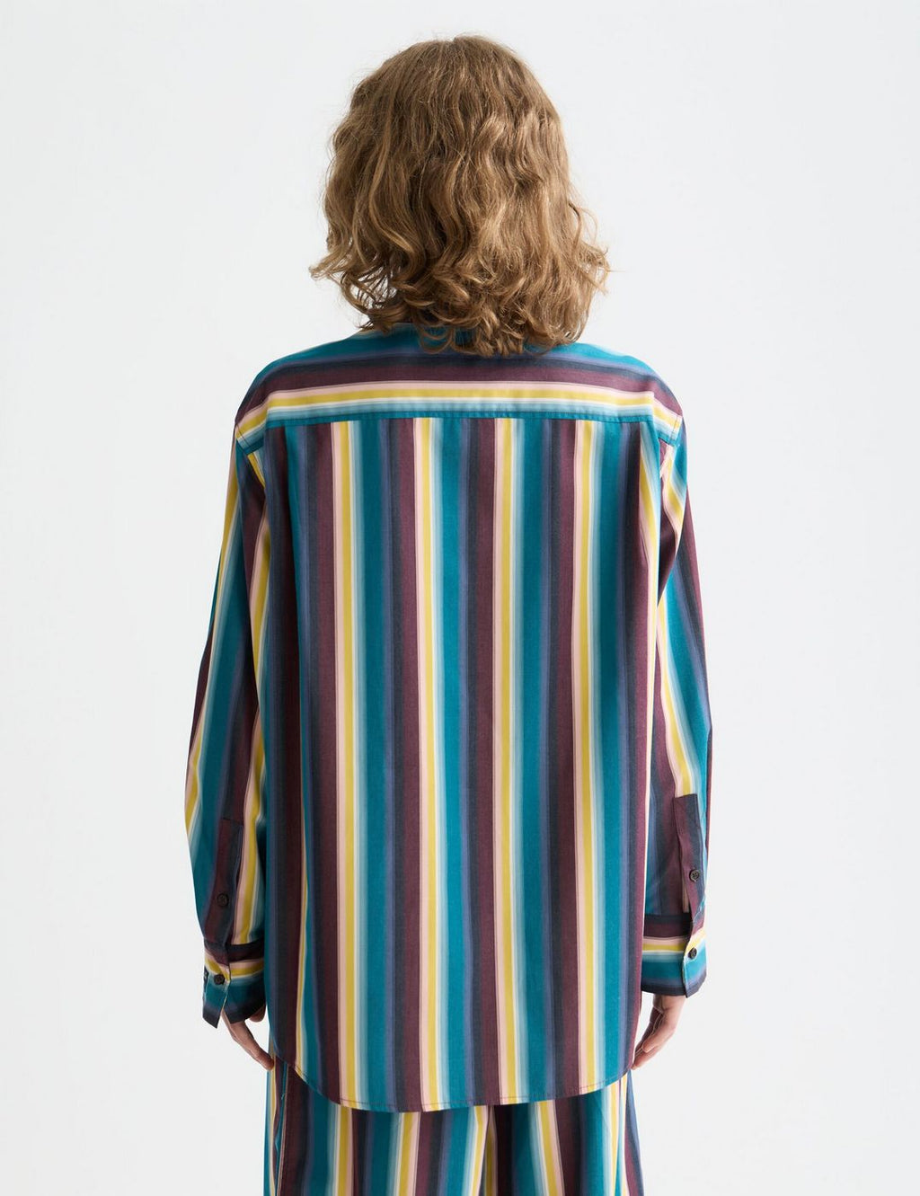 Chemise Relaxed Striped - El Cosmico Stripe Deep Lagoon