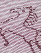 Chemise Embroidery Girlfriend - Fig Stripe