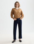 Pull Core V-Neck Relaxed - Tobacco Melange