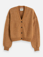 Cardigan Core Fuzzy Relaxed - Tobacco Melange
